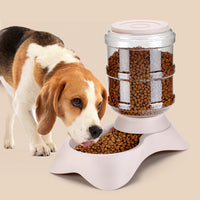 Frosted Texture Plastic Automatic Pet Feeder