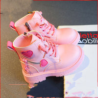 British Style Walking Show Boys' Short Boots With Cotton For Warmth