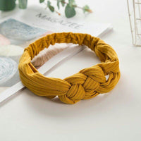 Cross headband knitted headband