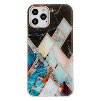 Electroplating mosaic marble phone case