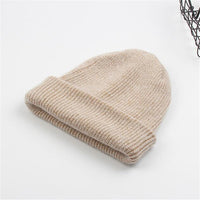 Angora Rabbit Fur Knitted Woolen Hat