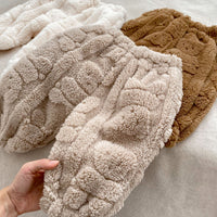 Bear Plush Coat Baby Velvet Pajamas Two-piece Set