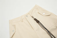 Multi-Pocket Workwear Straight Shorts Men's Loose