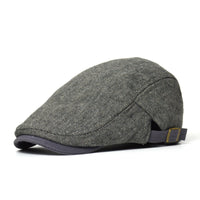 Mens Fleece-Lined Beret For Fall And Winter Warm And Cozy