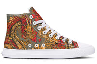 Printed Couple High Top Canvas Shoes