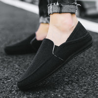 Summer New Men's Lazy Casual Breathable Linen Canvas Shoes