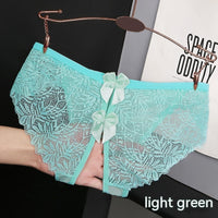 Women's Hollow Bow Cute Open Crotch Briefs