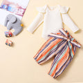 White Hang Sleeve Flying Sleeve Halter