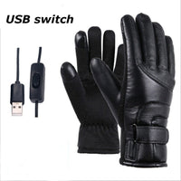 Power Bank Gloves With USB Heating Windproof And Cold-resistant