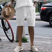 High Street Ins Multi-pocket Spring And Summer Straight Wide Sports Casual Jacquard Shorts