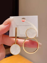 Trendy Geometric Asymmetrical Earrings