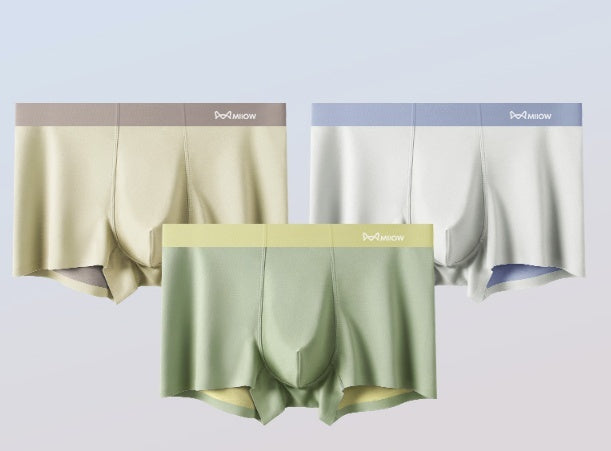 Underwear Ice Silk Boxer Seamless Thin Antibacterial Crotch Breathable Boxers