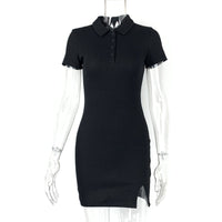 Summer New Style Fashionable Tight-Fitting Collarless Dress