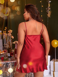 Fashion Plus Size Backless Strap Women's Nightdress