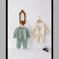 Boys And Girls Sweater Fashion Two-piece Suit