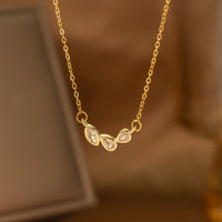 Fashionable Minimalist Internet-celebrity-style Versatile Single-diamond Pendant Necklace