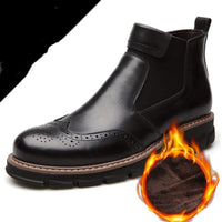 Men's casual warm cotton boots
