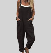 Women's Vintage Print European And American Loose Jumpsuit