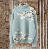 Winter New High Neck Casual Top