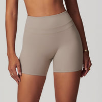 European And American Brushed Tight Yoga Shorts Stretch