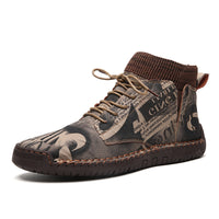 Plus size men's boots camouflage fashion