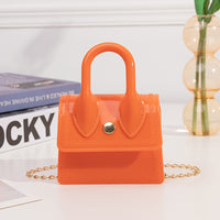 PVC Silicone Chain Bag Shoulder Messenger Mini Jelly Bag