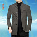 Men's Coat Middle-aged Business Leisure Stand Collar Dad Jacket