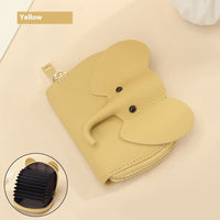 Leather Organ Card Holder Bags Creative Elephant Zipper Wallet Fashion Bag