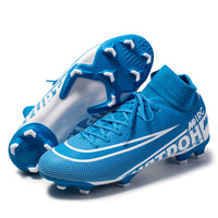 High-top Football Shoes, Broken Nails, Hidden Anti-skid Spikes Football Shoes