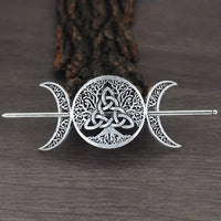 Female Viking Barrettes Animal Alloy Crescent Cloud