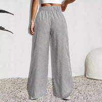 Women's Summer New Arrival Retro Casual Striped Trousers Fashionable