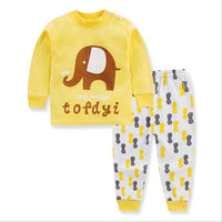 Children's clothing spring and autumn style Korean children's underwear set shoulder buckle cotton autumn clothes long pants