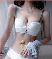 Passionate lingerie small chest gathered without steel ring
