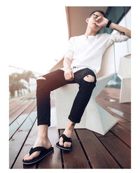 Men's beach shoes flip flops casual