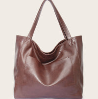 Women's Big Bag Strap Soft Leather Portable Shoulder