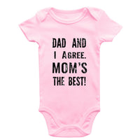 Baby Romper Solid Color Letter Short Sleeve Triangle Romper
