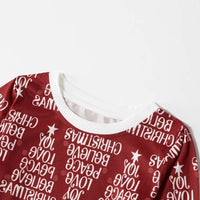 Women's Christmas Parent-child Set Printed Homewear Pajamas Two-piece Set