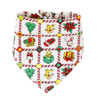 Pet Supplies Dogs Cats Christmas Cotton Printed Pet Dress Triangle Scarf