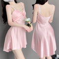 Women's Fashion Simple Camisole Nightdress Homewear Suit