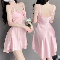 Women's Fashion Simple Camisole Nightdress Homewear Suit