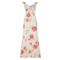 Stylish Womens Lace-Patchwork Bow-Trimed Camisole Dress