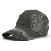 European And American Spring And Summer Washed Make Old Ripped Denim Baseball Cap