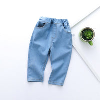 Children's casual straight jeans