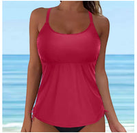 One-piece Swimsuit Round Neck Conservative Vest Swimming Top