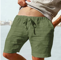 Men's Loose Cotton And Linen Casual Shorts