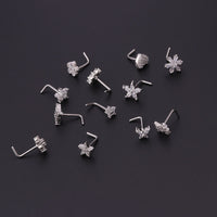 20G Stainless Steel Micro Set Zircon Nose Stud