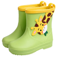 Removable Cartoon Giraffe Rain Shoes Boys And Girls Animal Pattern Rain Boots