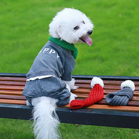Pet christmas wool scarf