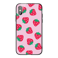 Pink strawberry cute mobile phone