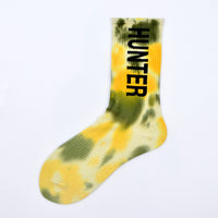 Tie-Dyed Thin Tube Socks For Men And Women